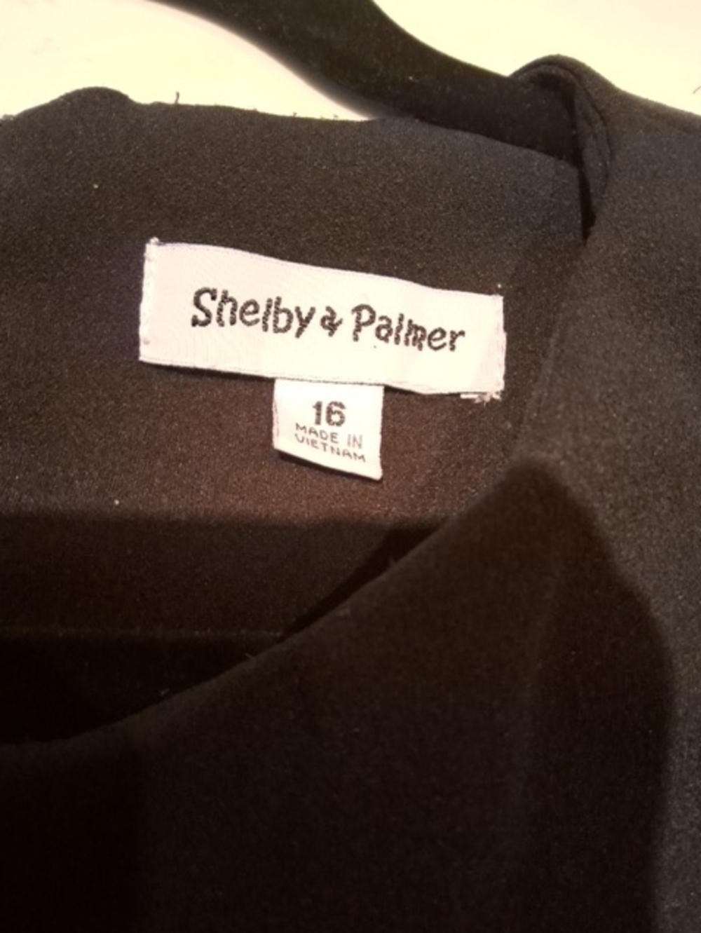 Shelby & Palmer Black Sheath Dress with White Piping - Picture 3 of 3